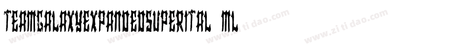 TeamGalaxyExpandedSuperital-mLYm2字体转换