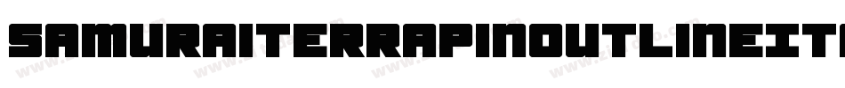 SamuraiTerrapinOutlineItal-alnK字体转换