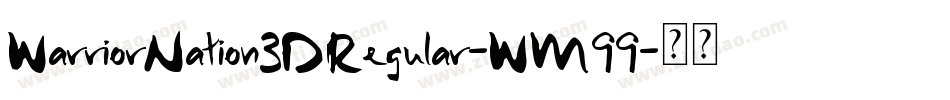 WarriorNation3DRegular-WM99字体转换