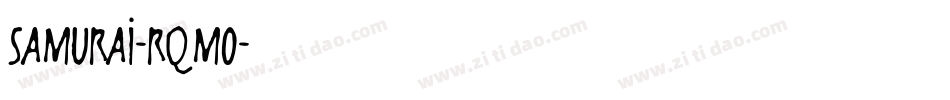 Samurai-Rqmo字体转换