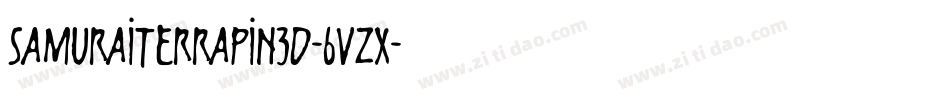 SamuraiTerrapin3D-6Vzx字体转换