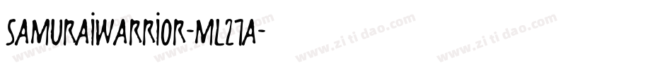 SamuraiWarrior-mL27a字体转换