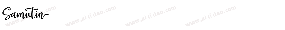 Samutin字体转换
