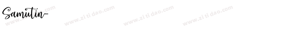 Samutin字体转换