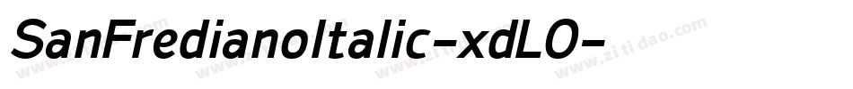 SanFredianoItalic-xdLO字体转换 SanFredianoItalic-xdLO字体转换