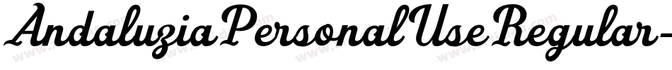 AndaluziaPersonalUseRegular-mMGm字体转换 AndaluziaPersonalUseRegular-mMGm字体转换