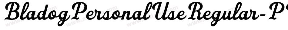 BladogPersonalUseRegular-PW77字体转换