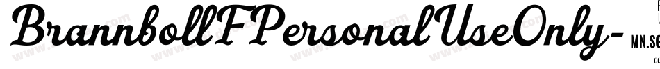 BrannbollFPersonalUseOnly-8wvz字体转换