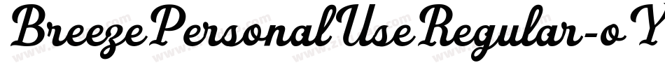 BreezePersonalUseRegular-oYBz字体转换