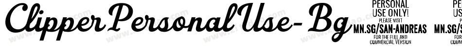ClipperPersonalUse-Bg13字体转换
