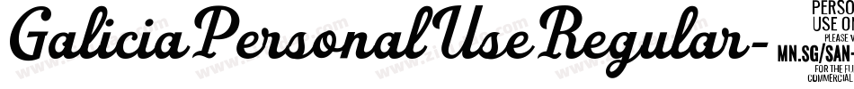 GaliciaPersonalUseRegular-3zayp字体转换
