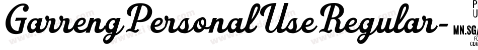 GarrengPersonalUseRegular-0JDd字体转换 GarrengPersonalUseRegular-0JDd字体转换