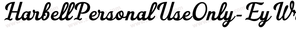 HarbellPersonalUseOnly-EyWr字体转换