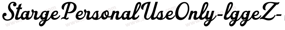 StargePersonalUseOnly-lggeZ字体转换 StargePersonalUseOnly-lggeZ字体转换