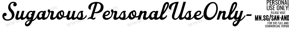SugarousPersonalUseOnly字体转换