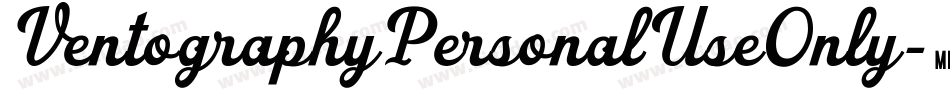 VentographyPersonalUseOnly-1eP0字体转换