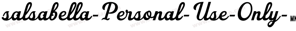 salsabella-Personal-Use-Only字体转换