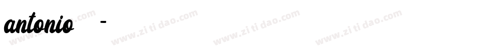 antonio字库字体转换