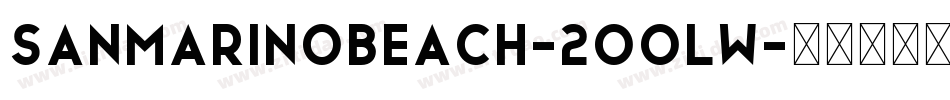 SanMarinoBeach-2OOLW字体转换