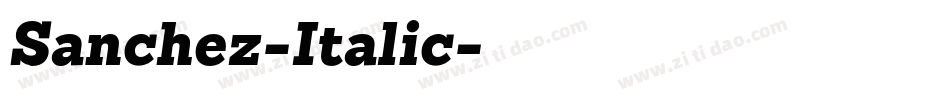 Sanchez-Italic字体转换