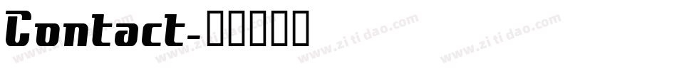 Contact字体转换