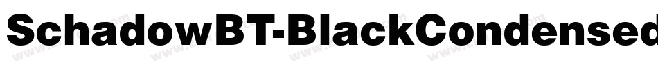SchadowBT-BlackCondensed字体转换