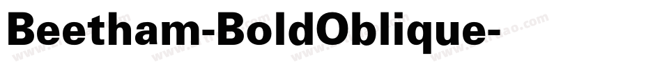Beetham-BoldOblique字体转换