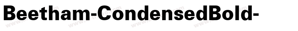 Beetham-CondensedBold字体转换
