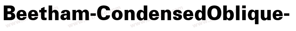 Beetham-CondensedOblique字体转换
