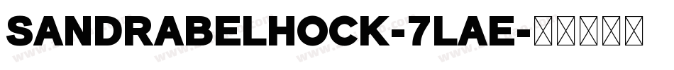 SandraBelhock-7LAE字体转换
