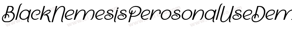 BlackNemesisPerosonalUseDemoGrunge-X82G字体转换