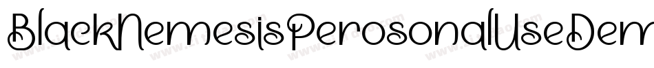BlackNemesisPerosonalUseDemoGrunge-X82G字体转换