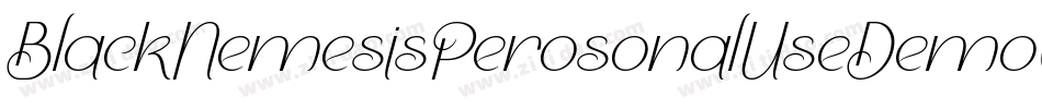 BlackNemesisPerosonalUseDemoGrunge-X82G字体转换