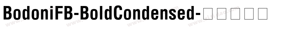 BodoniFB-BoldCondensed字体转换
