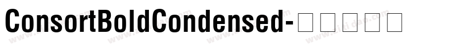 ConsortBoldCondensed字体转换