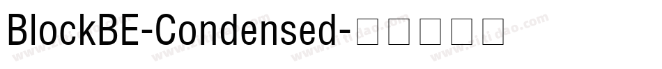 BlockBE-Condensed字体转换