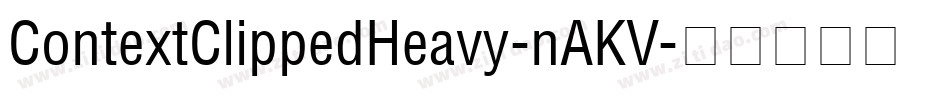 ContextClippedHeavy-nAKV字体转换