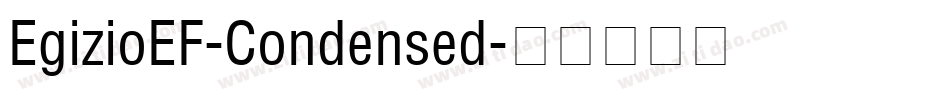 EgizioEF-Condensed字体转换