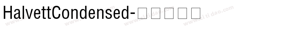 HalvettCondensed字体转换