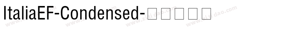 ItaliaEF-Condensed字体转换