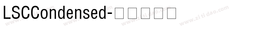 LSCCondensed字体转换