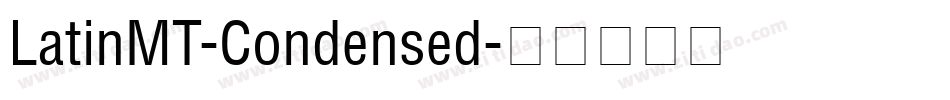 LatinMT-Condensed字体转换