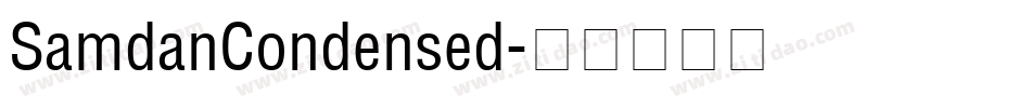 SamdanCondensed字体转换
