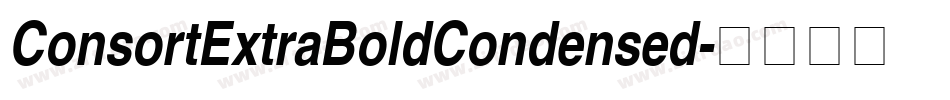 ConsortExtraBoldCondensed字体转换