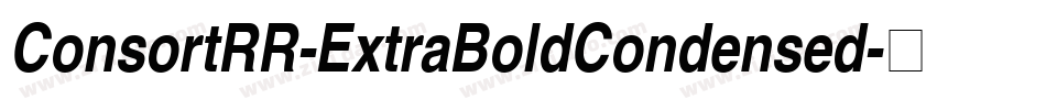 ConsortRR-ExtraBoldCondensed字体转换