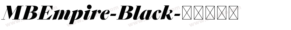 MBEmpire-Black字体转换