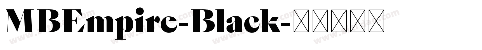 MBEmpire-Black字体转换