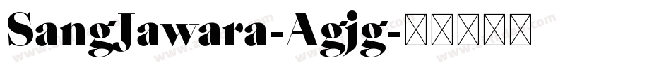 SangJawara-Agjg字体转换