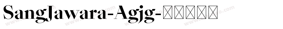 SangJawara-Agjg字体转换
