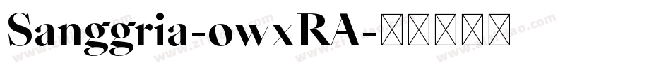 Sanggria-owxRA字体转换